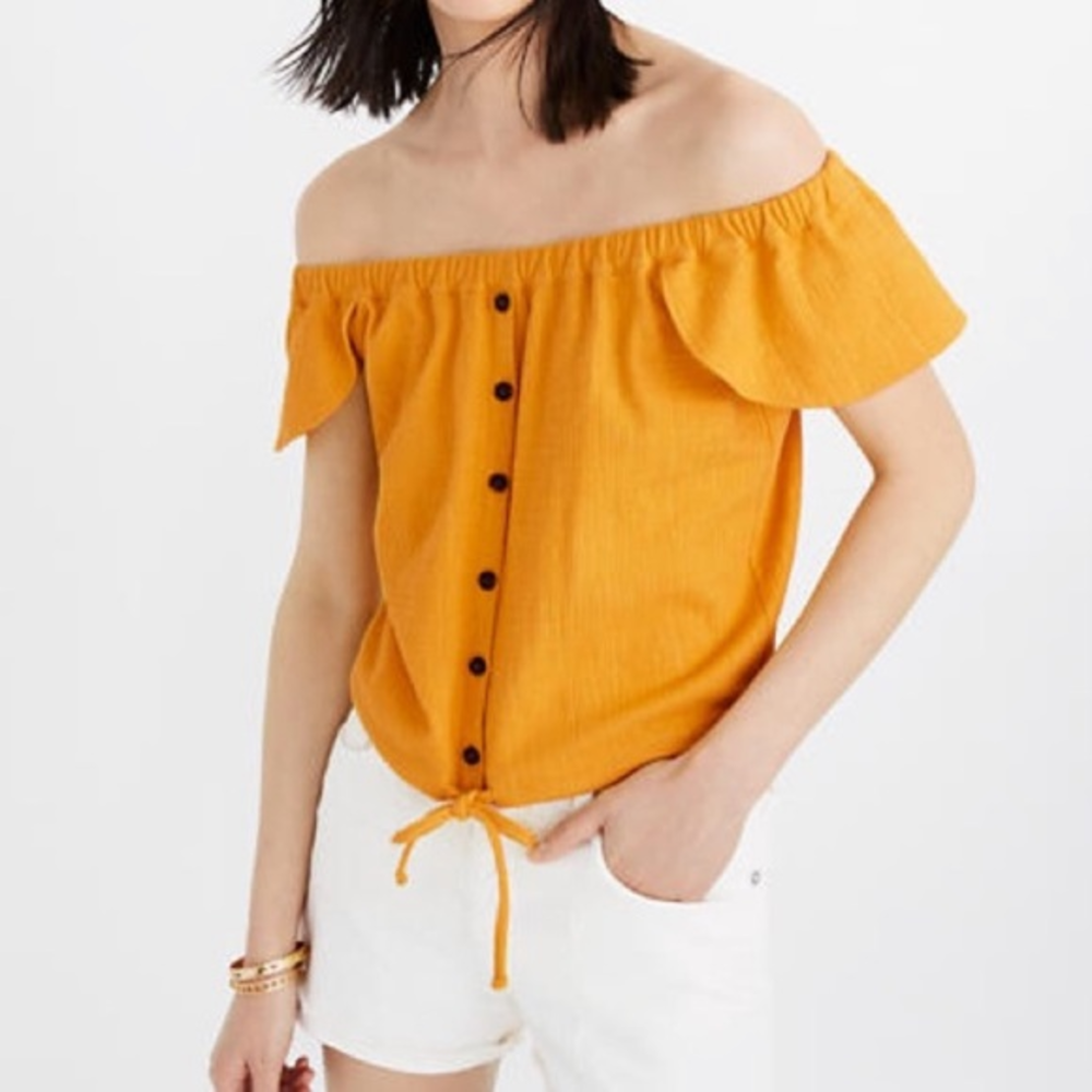 Madewell Texture & Thread Off The Shoulder‎ Top